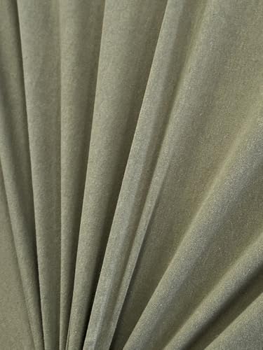 Cotton Jersey Spandex Fabric - Soft - Breathable - All Way Stretch Fabric - Medium Weight - Perfect Choice for Baby Grow, Tshirts, and Cotton Jersey Sheets - 58 Inches Wide - 1 Yard (Army Green) - color: Army Green