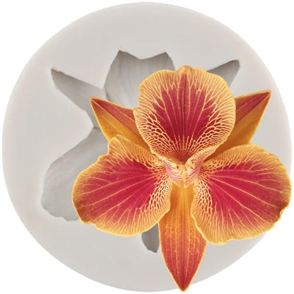Orchid Flower Polymer Clay Mold Orchid Silicone Molds for DIY Crafts Epoxy Resin Casting Air Dry Polymer Clay Plaster Jewelry Making - color: Style K