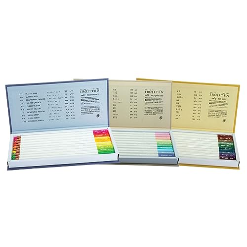 Tombow 51527 Irojiten Colored Pencil Dictionary Set, Seascape, Set of 30. Beautifully Crafted Wax-Based Colored Pencils with Enamel Finish - color: Seascape
