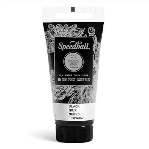 SPEEDBALL ART PRODUCTS 003400 Block Print Ink 37Cc, Black - color: Black