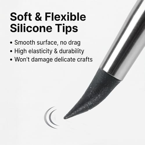 10 Pcs Silicone Brushes for Crafts, Silicone Sculpting Tools Sculpting Brush Flexible Clay Carving Tools for Handicraft Pottery Artwork Shaping Carving DIY- Black