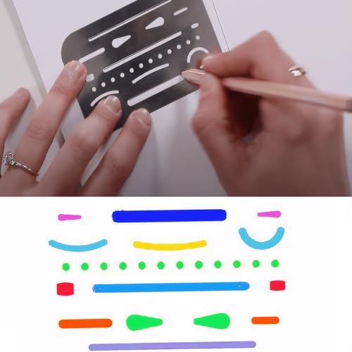 Eraser Shield for Drawing — Precision Erasing Shield Stencils for Art, Drafting & Technical Drawing 4-Pack