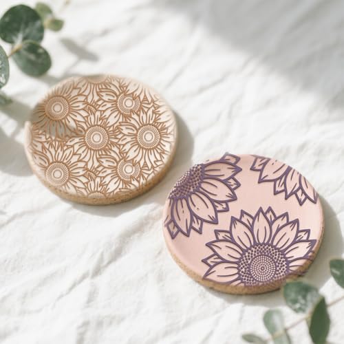 CHGCRAFT 16 Pcs Plants Flowers Pattern Polymer Clay Texture Sheet Rubber Clay Texture Mat for Polymer Clay Making Earrings Jewelry DIY Crafts 4 × 2.5 Inch - style: Flowers Fruits