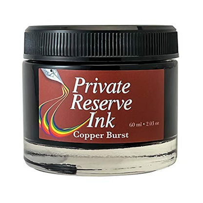 Private Reserve Premium Fountain Pen Ink, 60ml Bottle, Copper Burst | Premium fountain pen ink with smooth flow, rich color, and reliable everyday writing performance. - color: Copper Burst