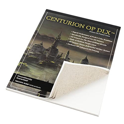 Centurion Deluxe Oil Primed Linen Pad 6"x8" - 6 Pack 10 Sheets Per Pad - 60 Pages Total - 11 oz. No Bleed Pages, Lightweight, Easy to Travel Canvas Pad for Plein Air Painting