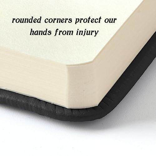 qianshan 5" x 5" Hardcover Sketchbook,Small Mixed Media Sketch Pad,58 Sheets 150GSM Acid-Free Artist Drawing Paper,Travel Journal Blank Notebook for Adults Painting,Illustration,Art Supplies.Black - color: 150gsm PU-black
