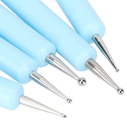 5pcs Double Head, Clay Sculpting Tool Set Silicone Sculpture Tools Arts Crafts Shapers Accessory Silicone Sculpting Tool Ble Color Shape Painting Brush Sets