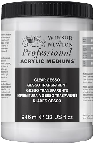 Winsor & Newton Professional Acrylic Medium, Clear Gesso, 946ml (32-oz) - color: Clear Gesso, style: 946ml (32-oz)