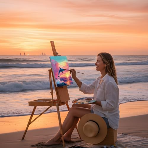 Sherr 24 Pcs Pre Drawn Canvas for Painting Adult Pre Printed Canvas Bulk Sip and Paint Kit Stretched Panels Paint Set for Theme Valentine Painting Night Party Favor(Multiple Sceneries,8 x 10 Inch) - size: 8 x 10 Inch, style: Multiple Sceneries
