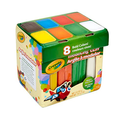 Crayola Modeling Clay in Bold Colors, 2lbs, Gift for Kids, Ages 4 & Up (Pack of 8) - size: Small (Pack of 8)