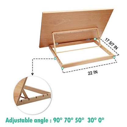 Falling in Art Extra Large 5-Position Wood Drafting Table Easel Drawing and Sketching Board, 29 1/2 Inches by 19 2/3 Inches - style: 29 1/2 L * 19 2/3 W