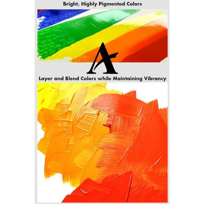 Grumbacher Academy Professional Acrylic Paint Set of 5 90ml Earth Tones Colors - Metal Tubes - Heavy Body Professional Grade Artist Paint with Genuine and Pure Pigments - ASTM Lightfast Colors