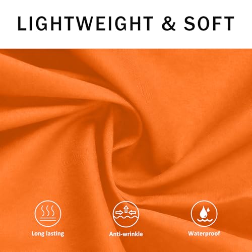 BOHARERS Waist Apron with 3 Pockets 12 Pack - Orange Waitress Server Short Apron - color: E-12 Pack Orange