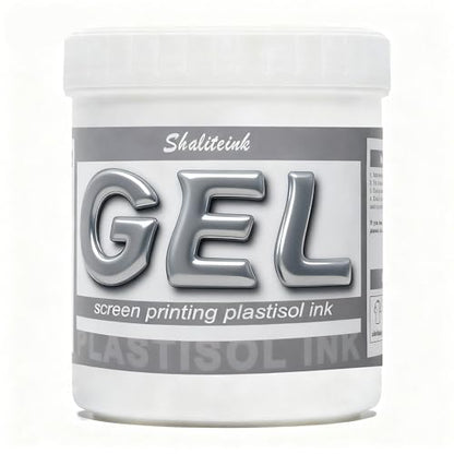 Shaliteink® Screen Printing Plastisol Ink Rounded Curve Transparent Plastisol- Highly Opaque Screen Printing Ink for Cotton, Polyester and Other Fabrics (16oz.)