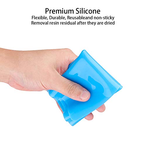 Reusable Silicone Mat Set (A3, A4, A5, A6) for Resin Crafts Jewelry Casting Molds, Food Grade Silicone Placemat, Waterproof Heat-Resistant