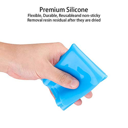 Reusable Silicone Mat Set (A3, A4, A5, A6) for Resin Crafts Jewelry Casting Molds, Food Grade Silicone Placemat, Waterproof Heat-Resistant
