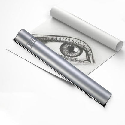 Fancyes Poster Storage Tube Round Storage Case 20"-37" Extendable with Adjustable Strap for Paper Rolls Drawings Documents, Gray - color: Gray