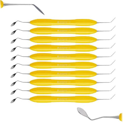 INSTUMAX® ARTE Solo Anterior Instrument Set – 10PCS Esthetic Composite Tools for Anterior Restorations – Dual-End Spatula Design for Labial Surface Modeling – Ergonomic, Stainless Steel Dental Kit