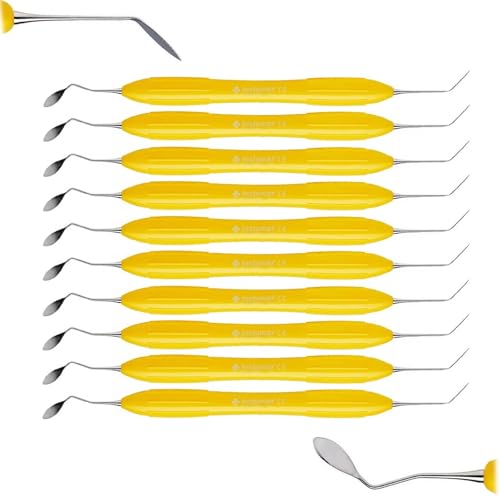 INSTUMAX® ARTE Solo Anterior Instrument Set – 10PCS Esthetic Composite Tools for Anterior Restorations – Dual-End Spatula Design for Labial Surface Modeling – Ergonomic, Stainless Steel Dental Kit