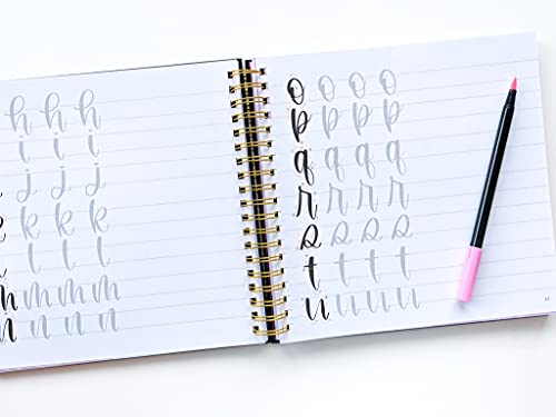 Modern Lettering: A Beginner & Intermediate Hand Lettering & Modern Calligraphy Workbook