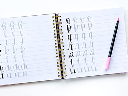 Modern Lettering: A Beginner & Intermediate Hand Lettering & Modern Calligraphy Workbook