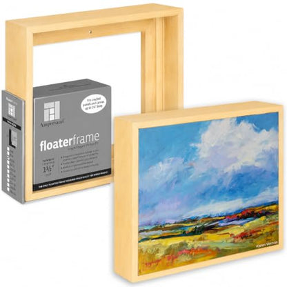 Ampersand Float Frame 1.5In Thin 8X10 Maple - color: Maple, size: 8x10