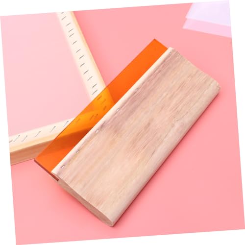 EXAOMBLE Family-Friendly Silk Screen Printing Kit Frame Squeegees Transparency Film Mask Tape