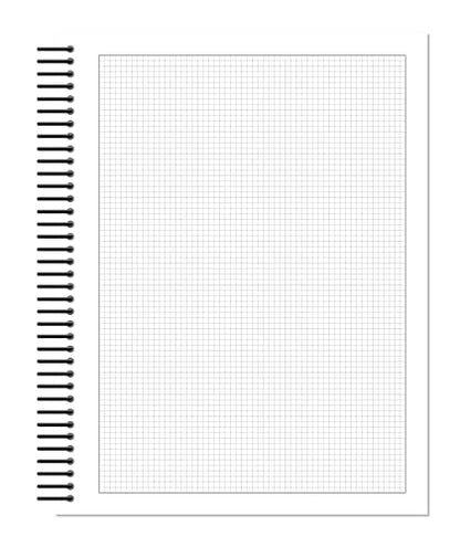 Grid Sketchbook. Spiral Bound Journal Style Sketchbook for Pencil, Ink, Marker, Charcoal and Watercolor Paints. Art, Design and Education. (8.5" x 11") (1)