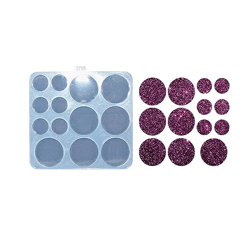 Round Silicone Mold 2cm / 3.5cm for Epoxy Resin Crafting, DIY Cake, Key Chain, Charms, Jewelry Making, Chocolate, and Candy