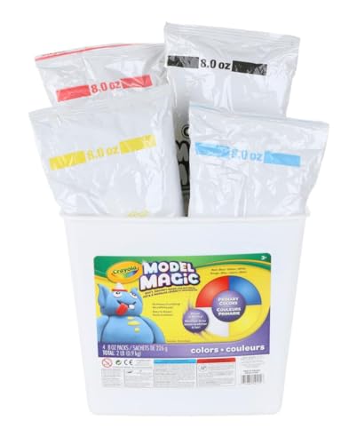 Crayola Model Magic (2lb Bucket), Modeling Clay Alternative, Primary Colors, Air Dry Clay for Kids, Classrooms Supplies, 3+ - color: Primary Colors
