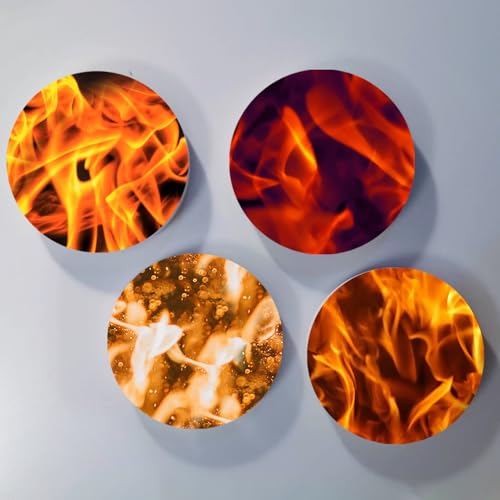 Flame Sublimation Transfer Ink Sheets Bundle for Cricut Mug Press, Infused Ink Paper for Sublimation,12Pcs 12x12Inch Pre-Inked Sublimation Transfer Paper for Blanks - color: Flame