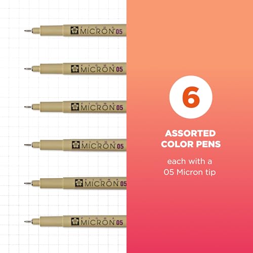 SAKURA Fine, 6 Piece Set, Colors may vary, 6 Count