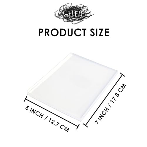 Upgraded Gel Printing Plate 5"x7" - No Aging & Bubbling, Reusable Gel Plates for Monoprinting -Printmaking Art Supplies for Card Making, Book Press, Journaling, Scrapbooking, and Collaging - size: 5" x 7" | 12.7 x 17.8 cm
