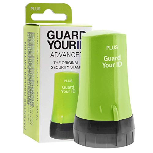 Guard Your ID Advanced Roller Identity Theft Prevention Security Stamp Green (38311) - color: Green, size: Regular