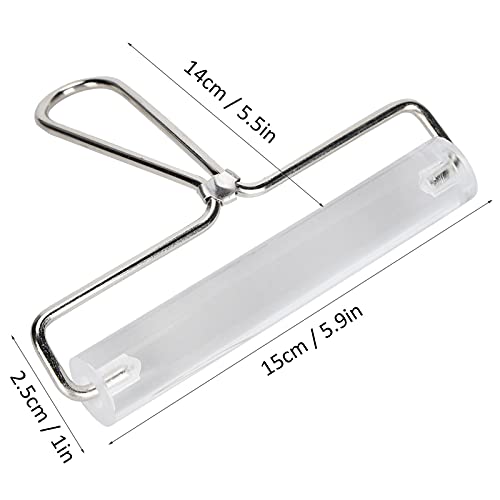 Sunicon Acrylic Roller, with Handle Transparent Polymer Clay Non stick Craft Pottery Ceramic Sculpture Hand Tool (15cm roller) - size: 15cm roller