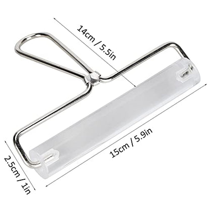 Sunicon Acrylic Roller, with Handle Transparent Polymer Clay Non stick Craft Pottery Ceramic Sculpture Hand Tool (15cm roller) - size: 15cm roller