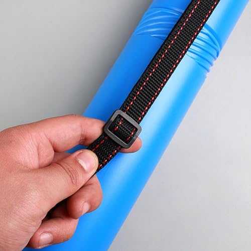 Fancyes Poster Storage Tube Round Storage Case 20"-37" Extendable with Adjustable Strap for Paper Rolls Drawings Documents, Blue - color: Blue