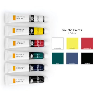 Royal & Langnickel Gouache Color Artist Tube Paint, 21ml, 12-Pack - size: 8.52 Fl Oz (Pack of 1)