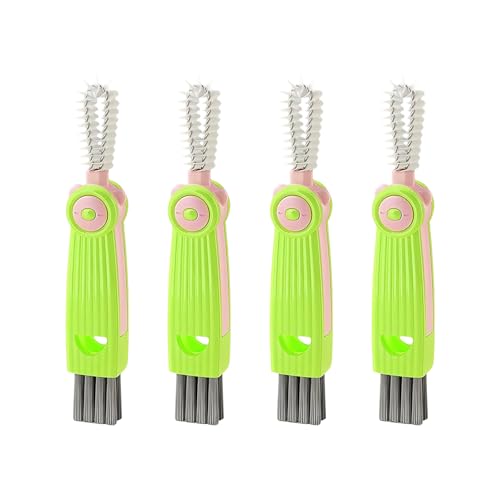 3-in-1 Cup Lid Crevice Cleaning Brush Set, Multifunctional Cleaning Tools for Bottle, Kitchen, and Home Gaps, Perfect for Tight Spaces and Narrow Corners, 4 Brushes Included (Style1) - color: Style1