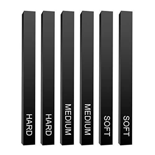 Artists Compressed Charcoal Sticks Square Black Coal Sticks Sketch Art Supplies for Drawing Sketching Shading Tool 6 PCS