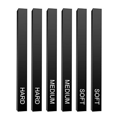 Artists Compressed Charcoal Sticks Square Black Coal Sticks Sketch Art Supplies for Drawing Sketching Shading Tool 6 PCS