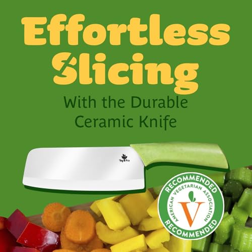 Durable Ceramic Knife for Chopping Vegetables & Fruits, 6” Non-Reactive and Professional Ceramic Chef Knife for Clean Cutting, Sharp Santoku Blade with Ergonomic Handle, Gift-Ready Kitchen Knives - style: 6 inch