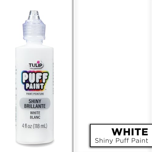Tulip Puff Paint Slick White 4 Fl Oz (Pack of 3) - color: White