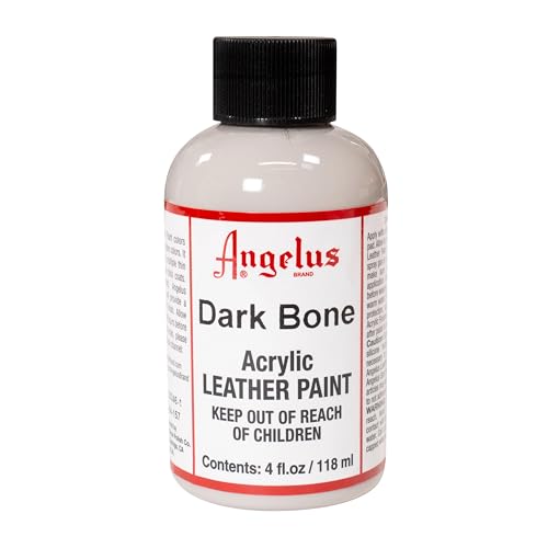 Angelus Acrylic Leather Paint, 4 Fl Oz (Pack of 1), Dark Bone - color: Dark Bone, size: 4 Fl Oz (Pack of 1)