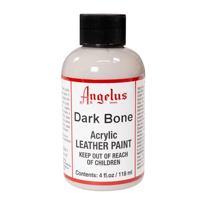 Angelus Acrylic Leather Paint, 4 Fl Oz (Pack of 1), Dark Bone - color: Dark Bone, size: 4 Fl Oz (Pack of 1)