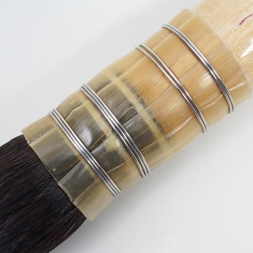 Professional Large Squirrel Hair Watercolor Brush Mop Brush, Ultra High Water Retention for Large Washes and Background Painting Made in France (Size 11) - size: Size 11