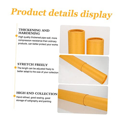 DOITOOL Expandable Poster Tube for Artworks – Telescoping Storage Tube for Drawings and Blueprints – Portable Art Document Case Adjustable Strap – for Artists and Students