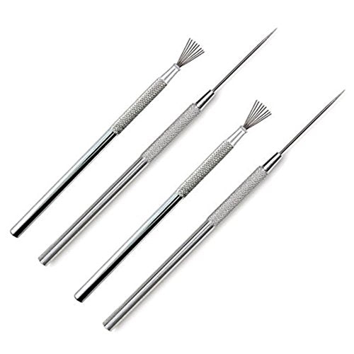 Honbay Pack of 2 Sets Clay Pottery Sculpture Feather Wire Texture + Pro Needle Detail Tools