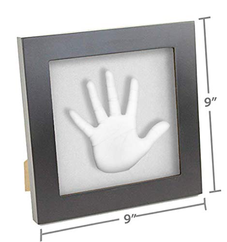 Baby Hand Casting Kit for Newborns - 3D Hand and Footprint Keepsake with Black Picture Frame - Safe for Baby Hand Casting Kit for New Parents - Professional DIY Infant Hand Mold Kit
