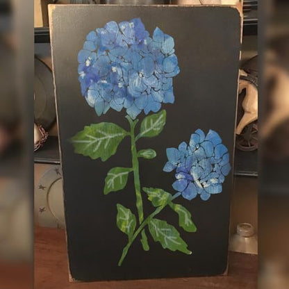 DLY LIFESTYLE Large Hydrangea Stencil (12x15 Inches) - Reusable Flower Stencils for Crafts, Canvas, Paper, Fabric, Furniture - DIY Large Stencil for Painting on Walls - style: Hydrangeas 12x15 Inch